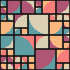 Abstract Geometric Pattern generative computational art illustration