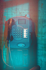 Old antique telephone