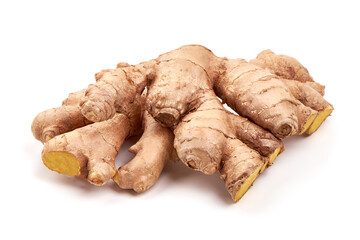 Ginger root, isolated on white background