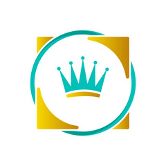 Crown icon trendy and modern crown symbol