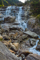 Fototapeta premium The Grawa waterfall in the Stubai Valley, Austria