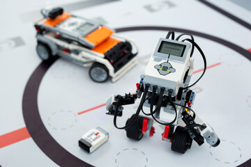 Exhibition of children's technical creativity: robotics.