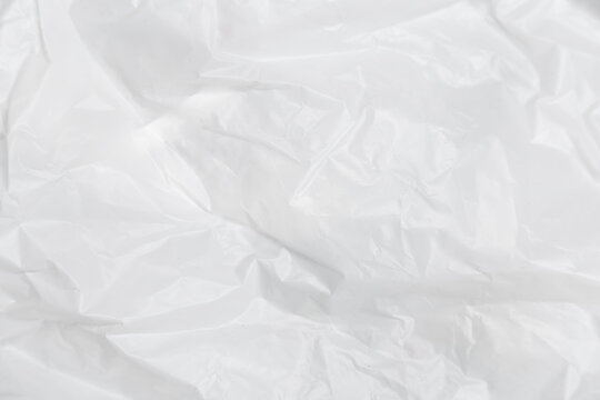 White Plastic Or Polyethylene Bag Texture, Macro, Abstract Background