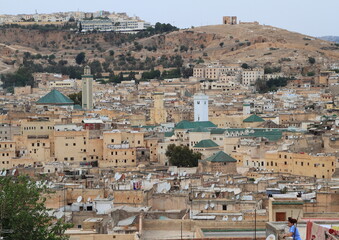 Fototapeta na wymiar Morocco View to the Fes Medina