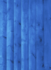 Fototapeta premium Vertical Blue Wood Siding Panel. Wooden Barn Wall Material Surface. Abstract Panel Background Design Element Isolated.