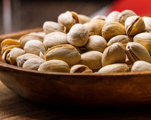 Macro up close pistachios