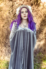 Fairy with purple hair