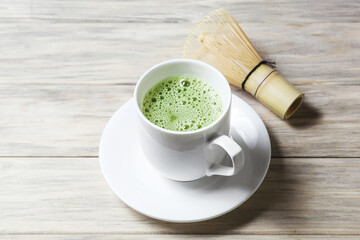 Organic matcha tea,  Bamboo Whisk