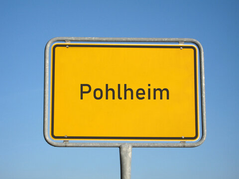 Ortsschild Pohlheim