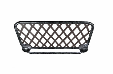 soviet shelf for a train 3d render on a white background