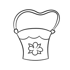 Women's bag. Element of female accessories. Fashionable vector illustration in cartoon style. Isolated object on a white background. Sketch for the design of gift cards, packaging.