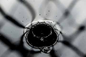 water movements under a light
