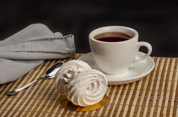 Marshmallow isolated on white background with clipping path