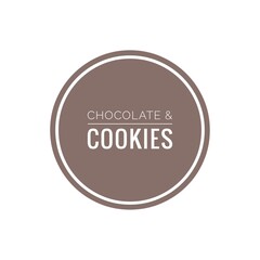 ''Chocolate and cookies'' Lettering