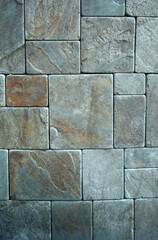 Grey natural stone wall texture