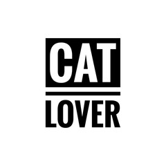 ''Cat lover'' Lettering