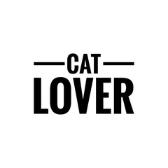 ''Cat lover'' Lettering