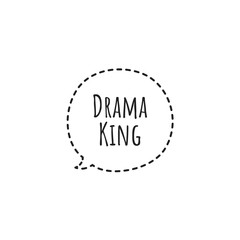 ''Drama king'' Lettering