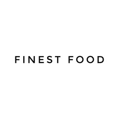 ''Finest food'' Lettering
