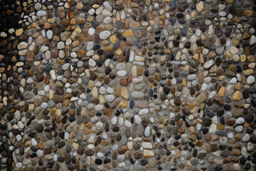 Textura de rocas de río de distintos colores