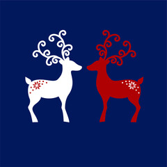 Nordic pattern illustration vector. New Year or winter design. Sweater ornaments for scandinavian pattern. Vector illustration.