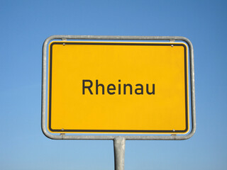 Ortsschild Rheinau