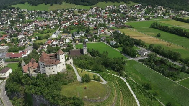Gutenberg Castle aerial view