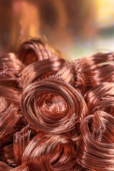 Copper wire scrap secondary raw materials industry