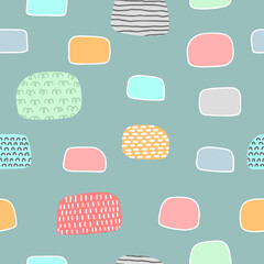 Simple abstract shape repeat pattern design