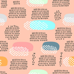 Simple abstract shape repeat pattern design