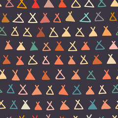 Simple abstract shape repeat pattern design