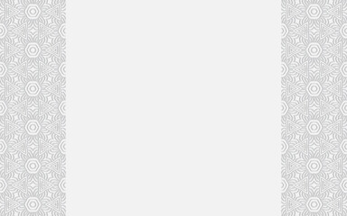 Ethnic convex geometric white background in doodling style. Embossed volumetric 3D pattern for wallpaper, presentations. Texture with vertical inserts.