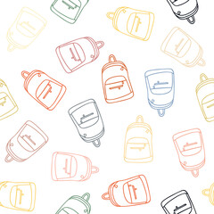 Simple bag doodle repeat pattern design