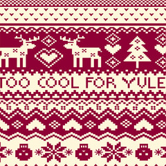 Fototapeta na wymiar Nordic pattern illustration vector. New Year or winter design. Sweater ornaments for scandinavian pattern. Vector illustration.