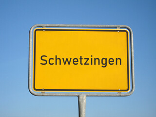 Ortsschild Schwetzingen
