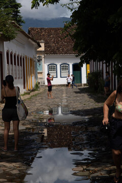 person in the water