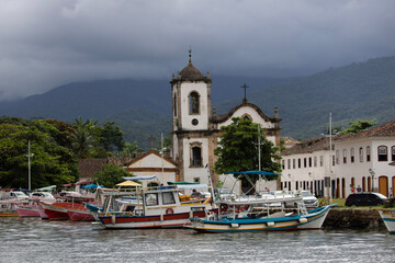 Fototapeta premium church on lake country