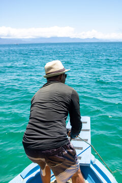 person on the boat