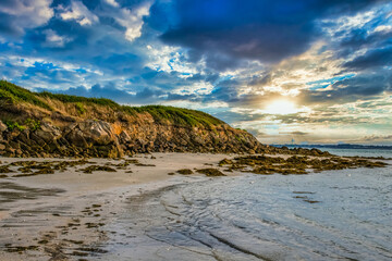 Sunset on a Beach of Carnac - 410750423