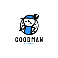 GOODMAN Mechanic Plumber Logo