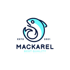 MACKEREL Fish Logo