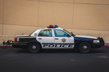 Fototapeta na wymiar Police car, LVMPD, Las Vegas, US
