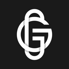 Letter GG logo template