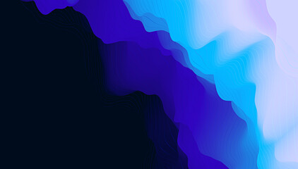 Obraz premium 3d abstract wave background with blue, moderate pink and very dark magenta colors. Can be used as texture, background or wallpaper. 3d digital illustration