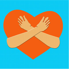 hug a cherished heart,