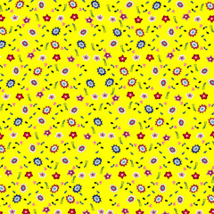 YELLOW pattern flowers