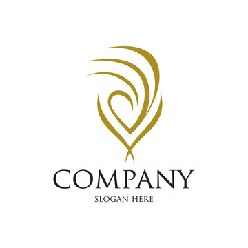 Hair logo design for salon and spa industry