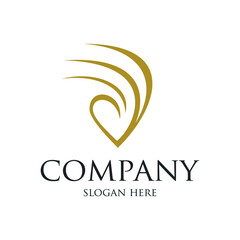 Hair logo design for salon and spa 