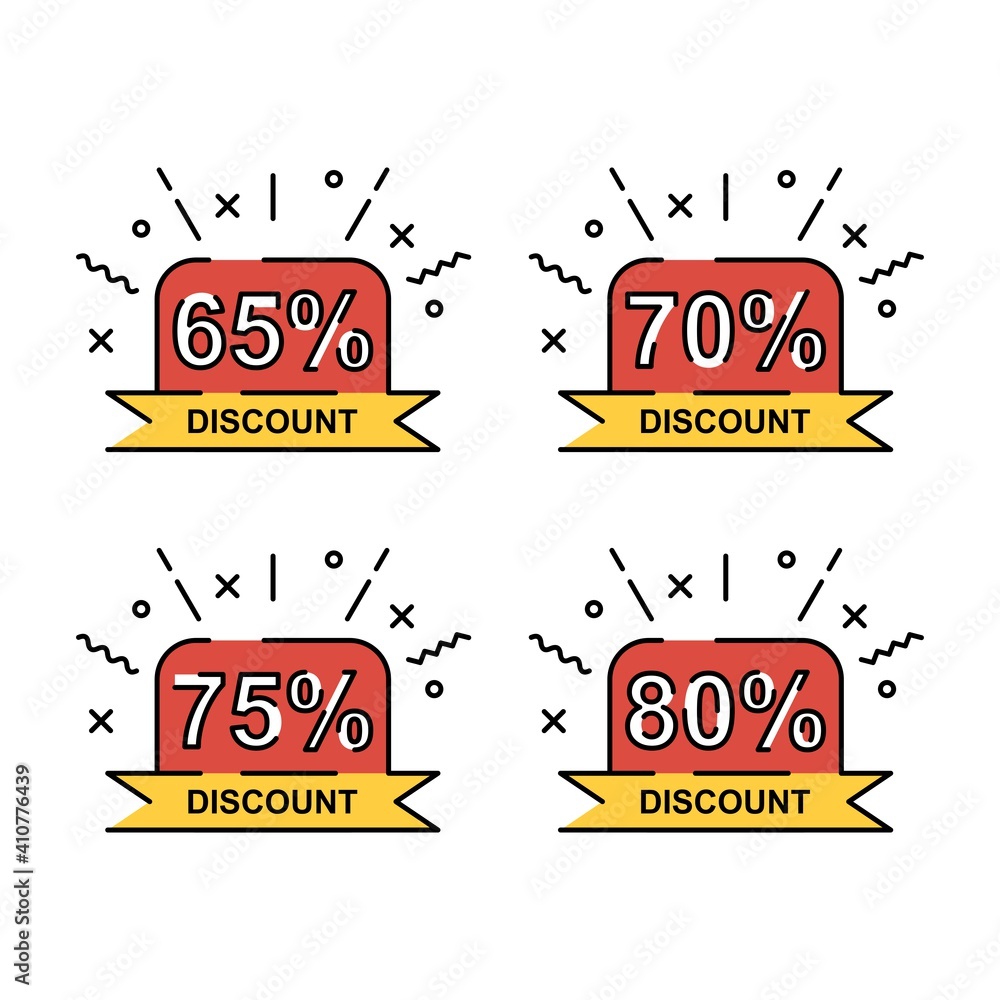 Aufkleber special discount tag design. easy to edit with vector file. can use for your creative content. espec
