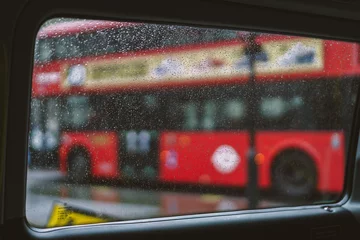 Foto op Plexiglas rode bus, engeland, londen © joowon kim